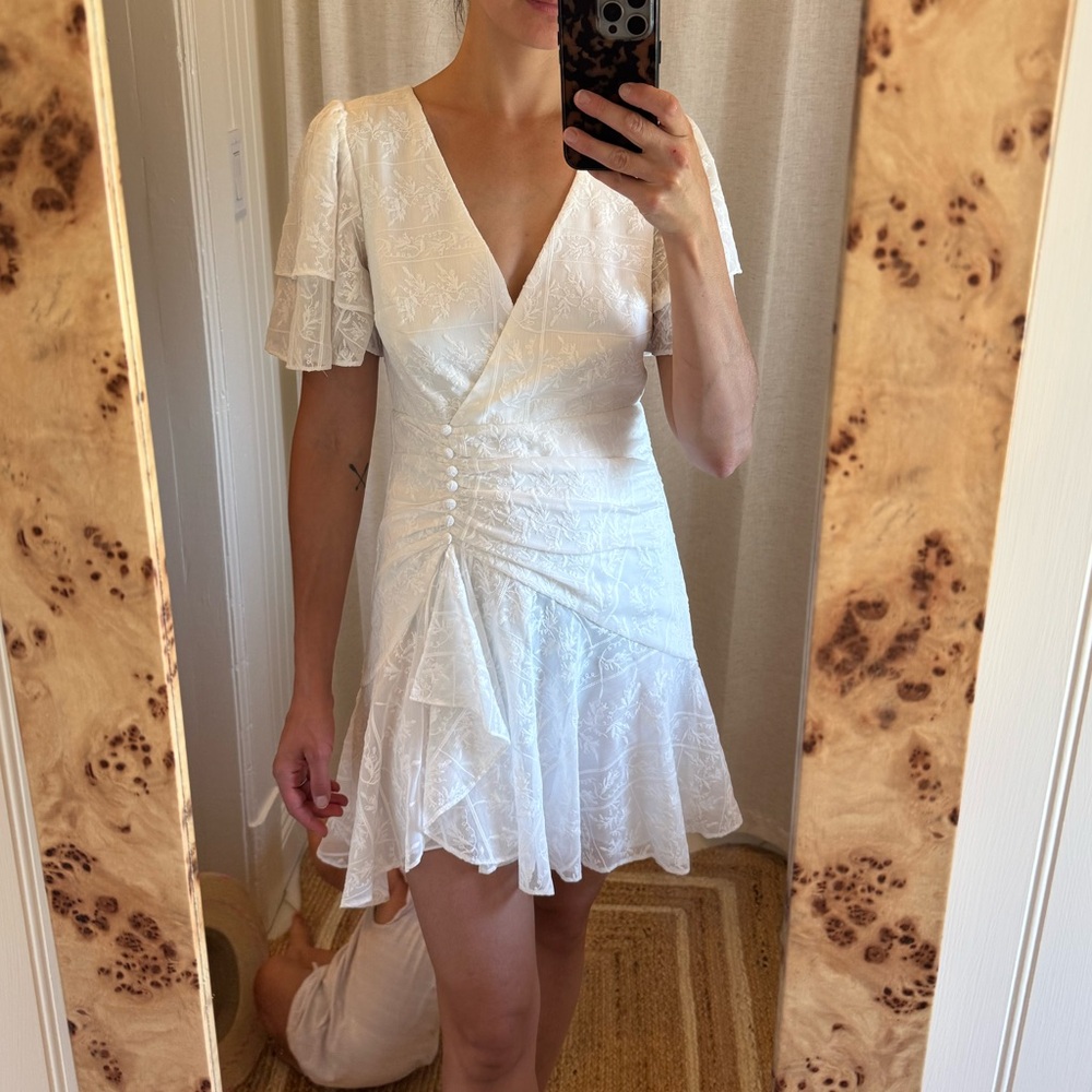 Ever New white lace dress